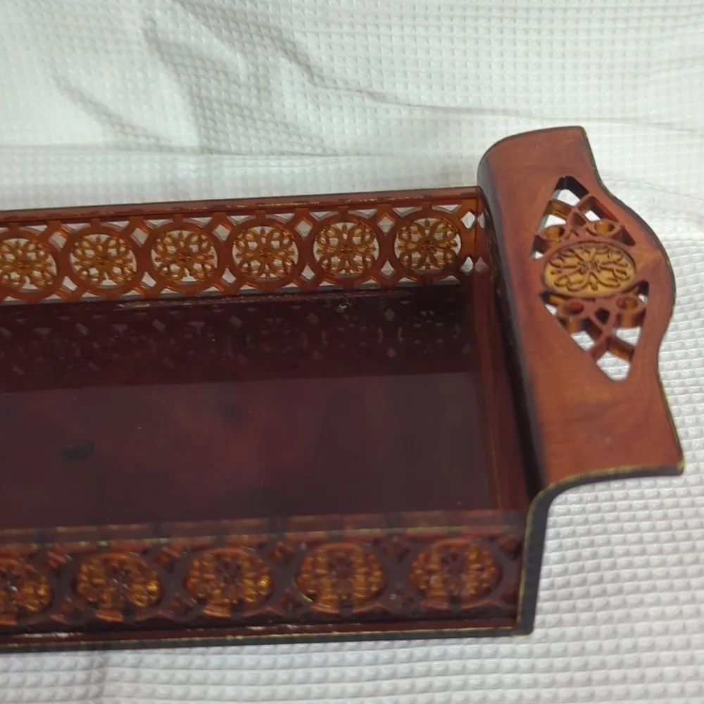 Vintage Avon plastic tray with handles